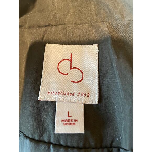 Dress Barn Quilted Vest Lightweight Lined Zip Pockets Dark Green Sz L Casual - Picture 2 of 10